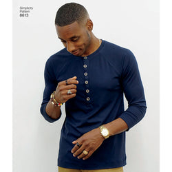 Simplicity Pattern S8613 Men's Knit Top by Mimi G Style