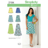 Simplicity Pattern S2184 Misses' Skirts