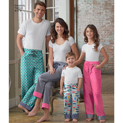 Simplicity - S8179 Child, Teen & Adult Lounge Pant - WeaverDee.com Sewing & Crafts - 1