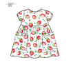 Simplicity Pattern S8304 Babies' Leggings, Top, Dress, Bibs & Headband
