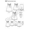 Simplicity Pattern S8347 Toddlers' Dress, Top, Knit Capris, & Stuffed Bunny