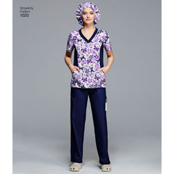 Simplicity - S1020 Misses' & Plus Size Scrubs | Easy - WeaverDee.com Sewing & Crafts - 1
