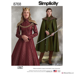 S8482 Simplicity Sewing Pattern Misses' The Matrix Costume Trench Coats  Cosplay