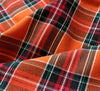 WeaverDee - Polyviscose Tartan Fabric / Sienna Flame - WeaverDee.com Sewing & Crafts - 5