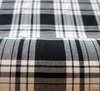 WeaverDee - Polyviscose Tartan Fabric / Menzies (Black & White) - WeaverDee.com Sewing & Crafts - 2
