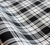 WeaverDee - Polyviscose Tartan Fabric / Menzies (Black & White) - WeaverDee.com Sewing & Crafts - 3