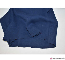 Tubular Ribbing Cotton Fabric - Navy Blue