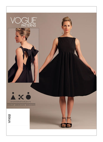 Vogue - V1102 Misses' Dress | Easy | by AKO - WeaverDee.com Sewing & Crafts - 1