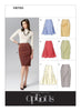 Vogue Pattern V8750 Misses' Side-Flare or Pencil Skirts