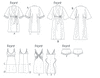 Vogue - V8888 Misses' Robe, Slip, Camisole & Panties | Easy - WeaverDee.com Sewing & Crafts - 9