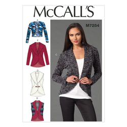 McCall's Pattern M7254 Misses' Cardigans | Easy