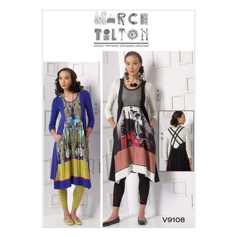 Vogue - V9108 Misses Top, Dress & Leggings - WeaverDee.com Sewing & Crafts - 1