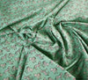 Cotton Poplin Fabric - Zebra Lime Green